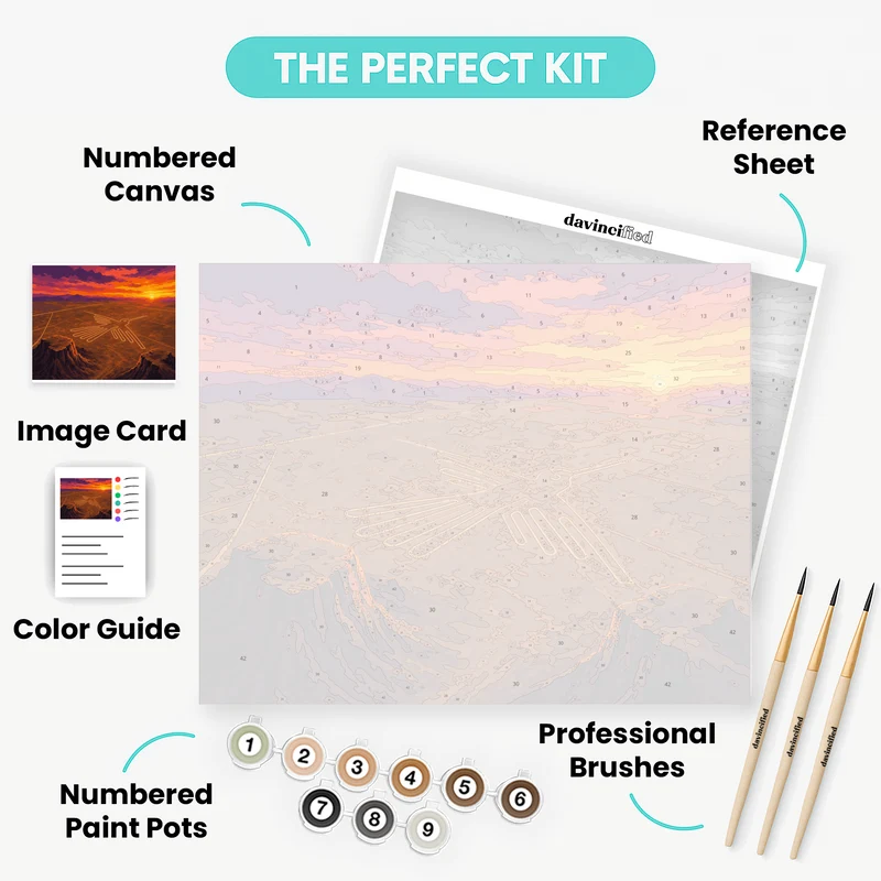 Nazca Hummingbird - Paint by Numbers Kit