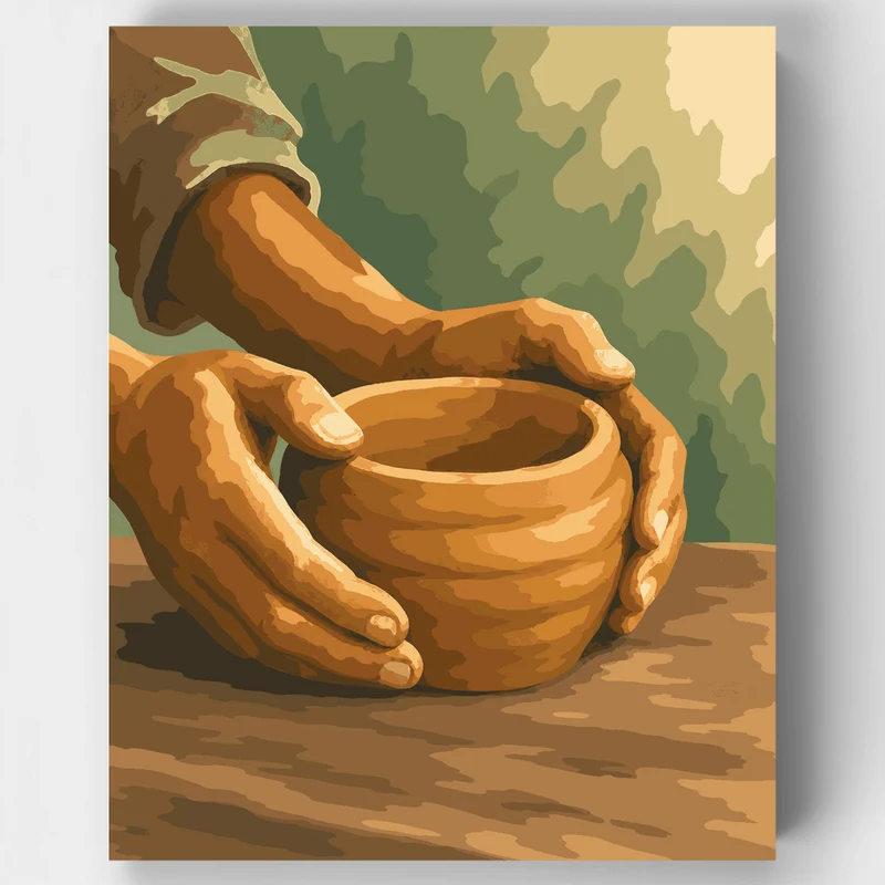 Potter's Hands - Paint by Numbers Kit