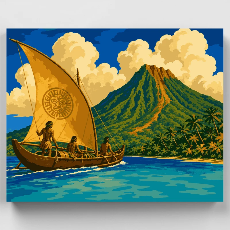 Polynesian Voyage - Paint by Numbers Kit