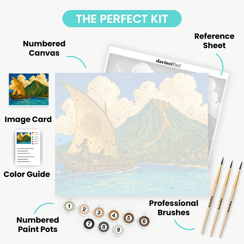 Polynesian Voyage - Paint by Numbers Kit