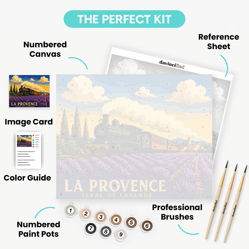 La Provence - Terre de Lavande - Paint by Numbers Kit