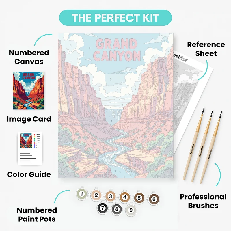 Grand Canyon River Journey - Paint by Numbers Kit