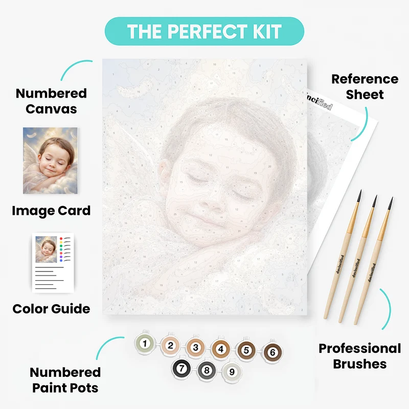 Cherub of Love - Custom Paint by Numbers Kit