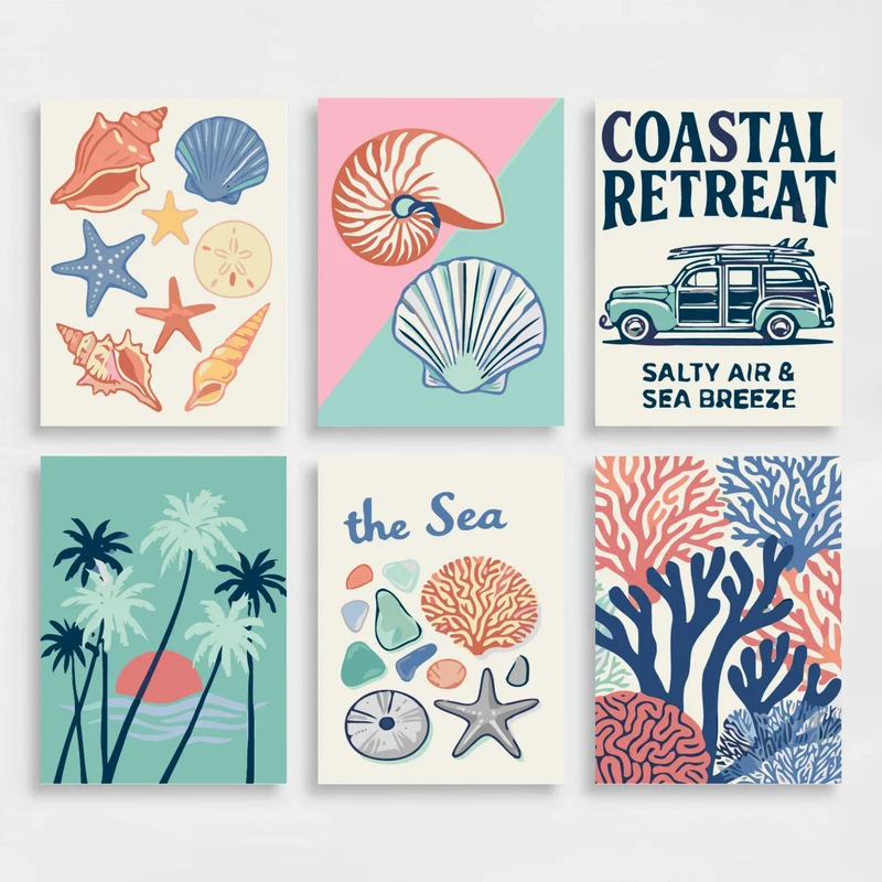 Coastal Retreat - Mini Paint by Numbers Set