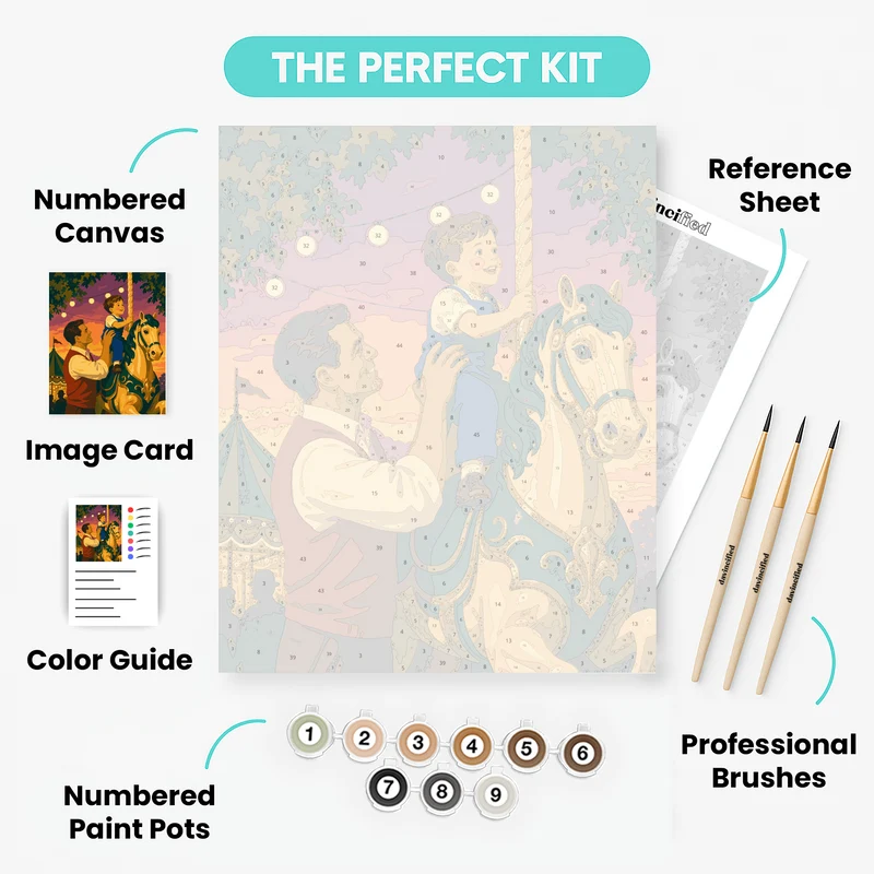 A Father's Joy - Paint by Numbers Kit