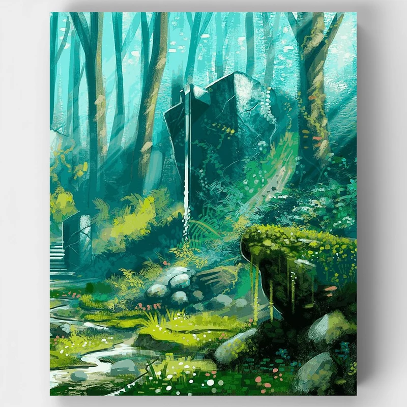 "Colorful Forest" Paint by Numbers Kit
