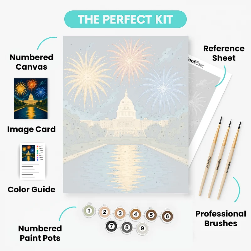 Capitol Fireworks - Paint by Numbers Kit
