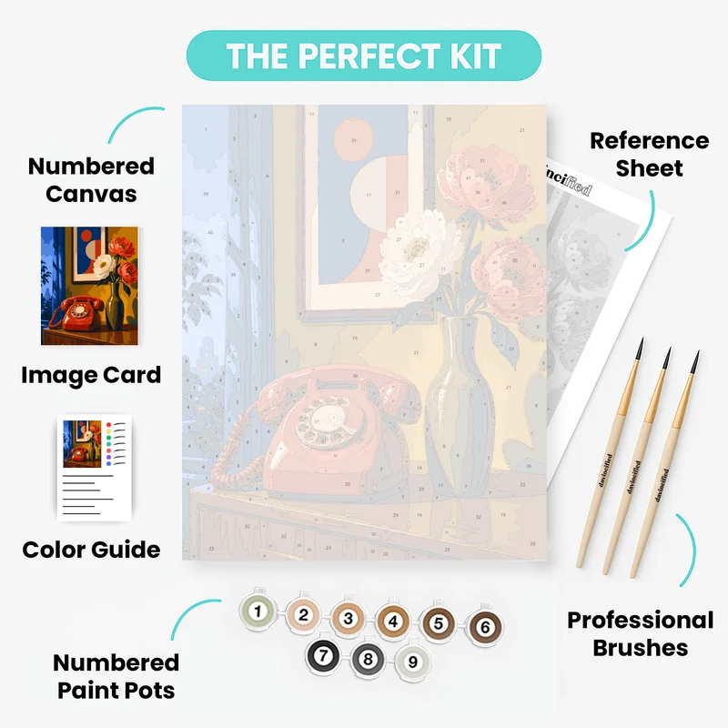 Mid-Century Vintage - Paint by Numbers Kit