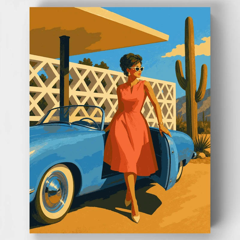 Desert Glamour - Paint by Numbers Kit