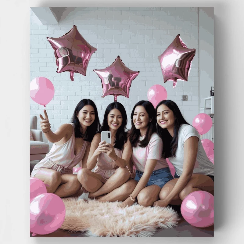 Galentine's Day Celebration - Paint by Numbers Kit