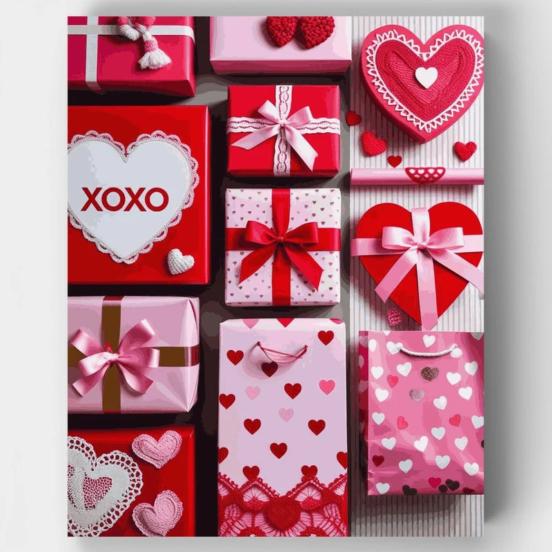 Valentine's Day Gift Collection - Paint by Numbers Kit