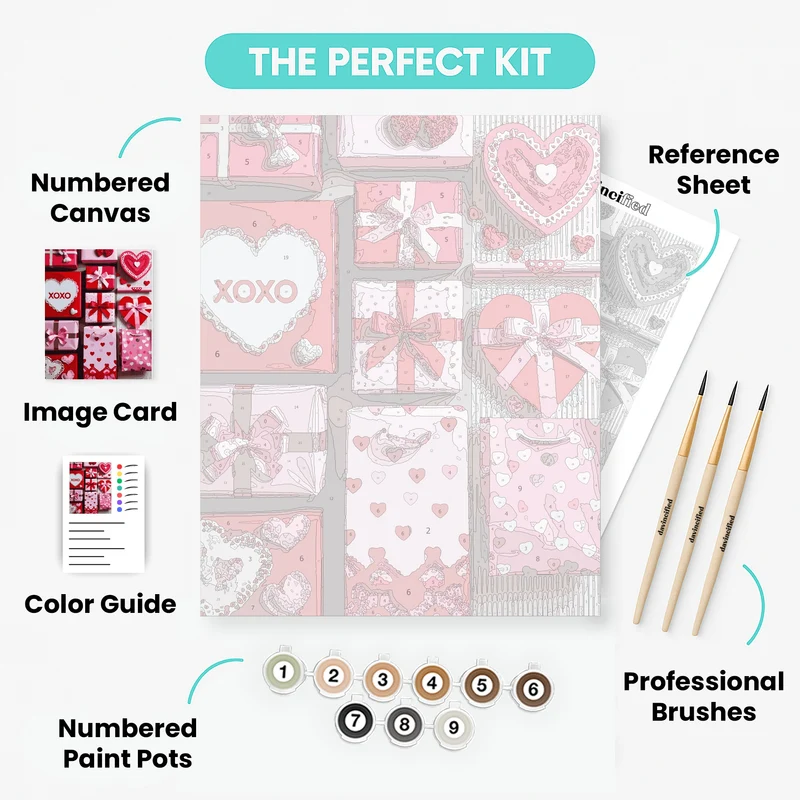 Valentine's Day Gift Collection - Paint by Numbers Kit