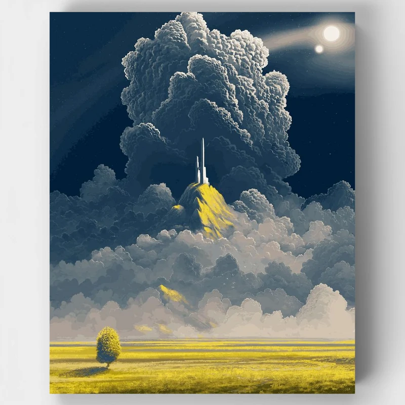 "Peaceful castle" Paint by Numbers Kit