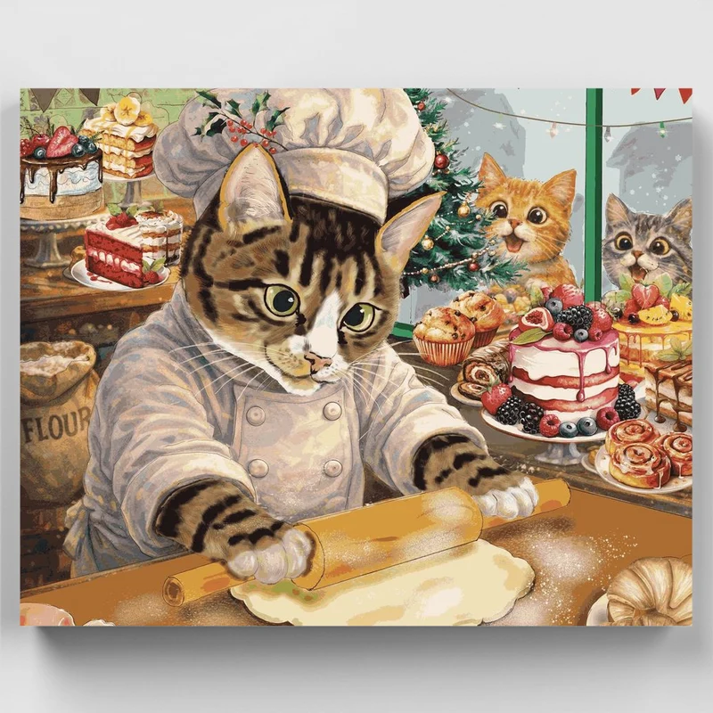 "The Pastry Chef" Paint by Numbers Kit
