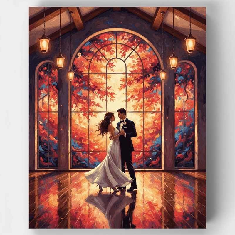 First Dance in Autumn Light - Paint by Numbers Kit