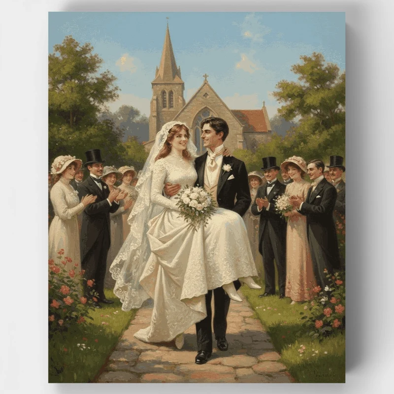 Victorian Wedding Celebration - Paint by Numbers Kit