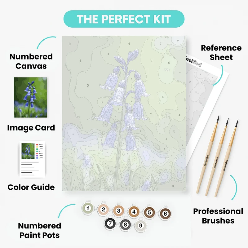 Bluebell Flower Spike - Paint by Numbers Kit