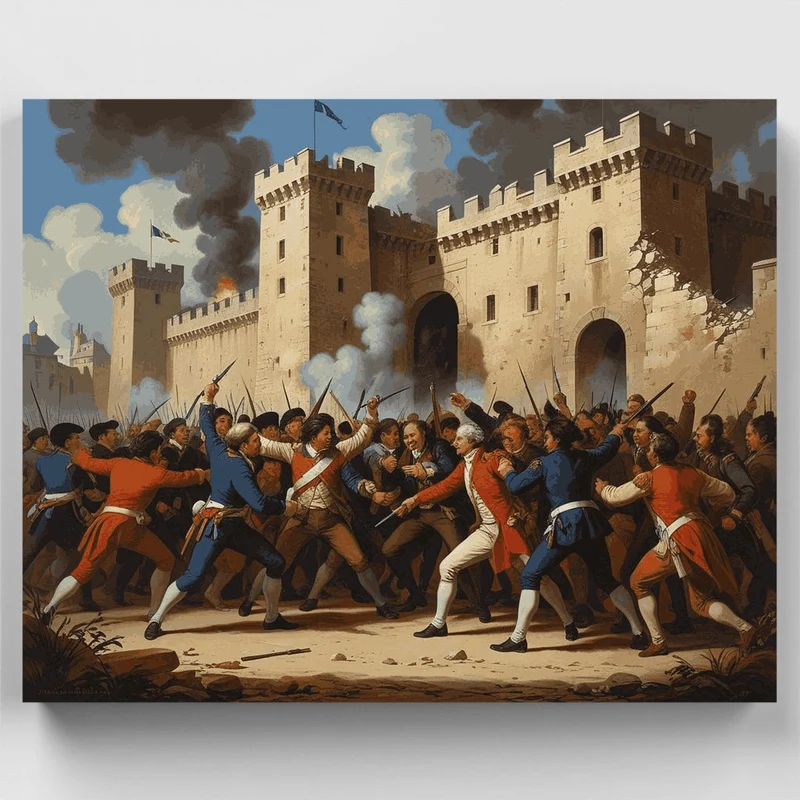 Storming of the Bastille - Paint by Numbers Kit