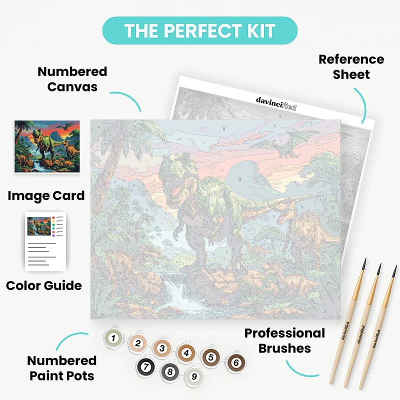 Jurassic World Dinosaur Valley - Paint by Numbers Kit