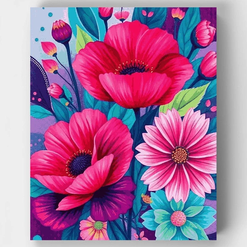 "Petal Harmony" Paint by Numbers Kit