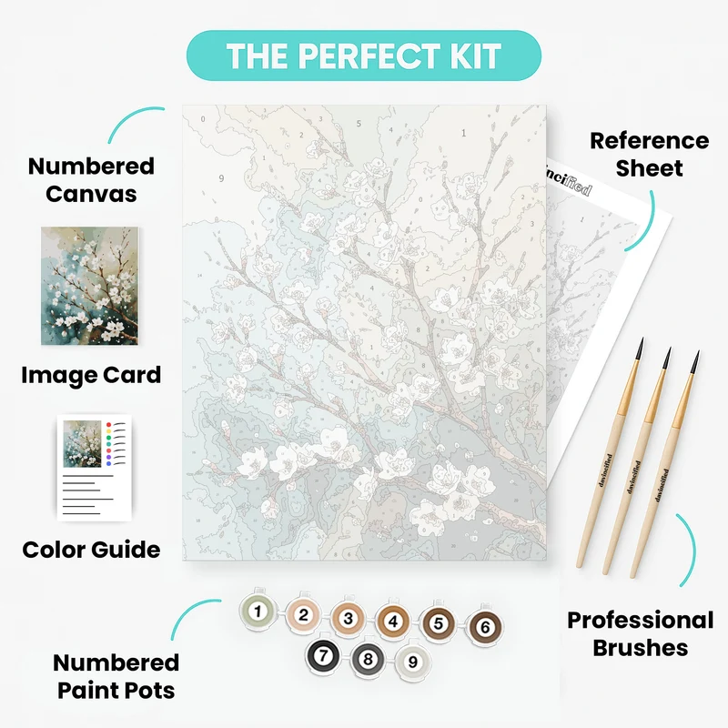 Cherry Blossom Branches - Paint by Numbers Kit