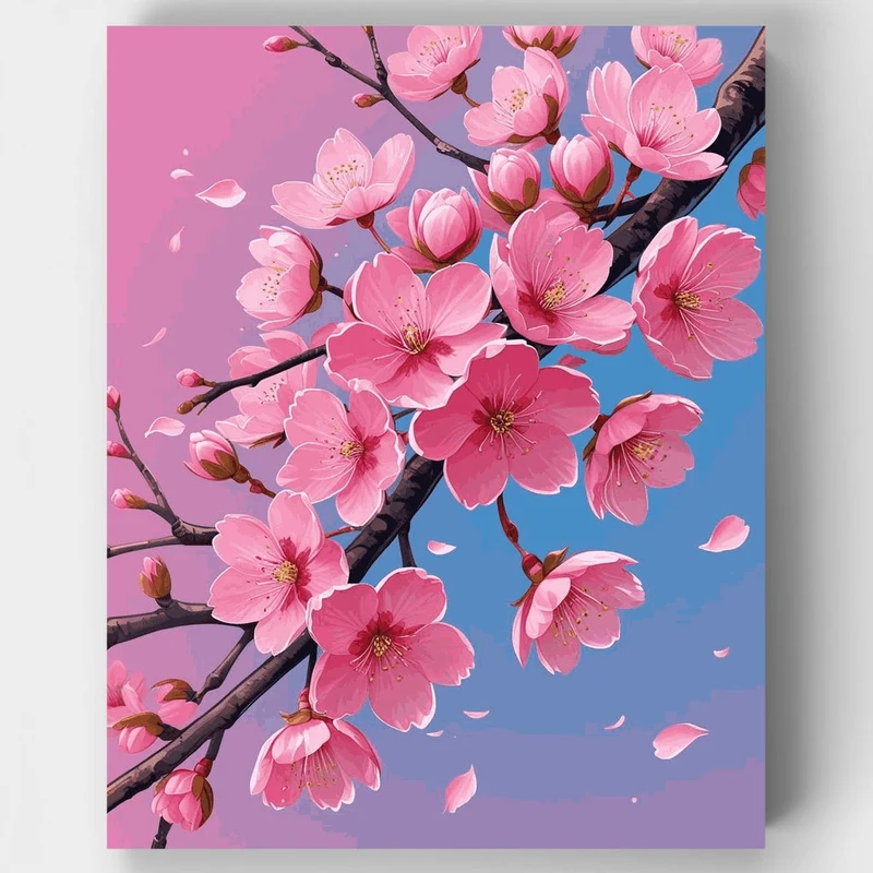 Cherry Blossoms - Paint by Numbers Kit