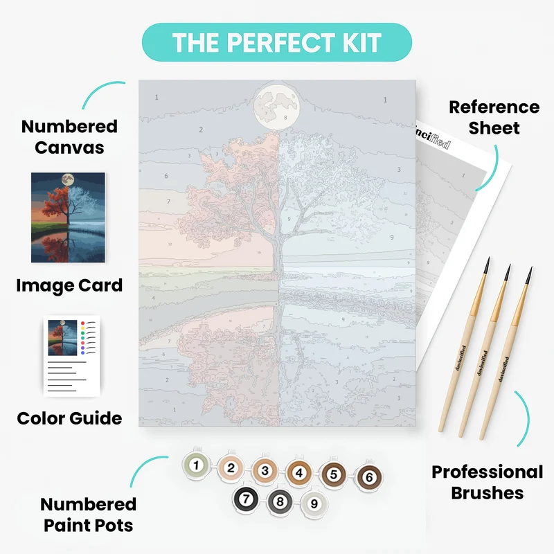 Seasons of Duality - Paint by Numbers Kit