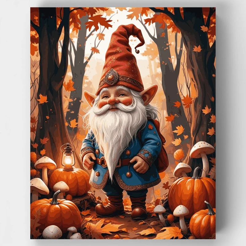 Autumn Forest Gnome - Paint by Numbers Kit