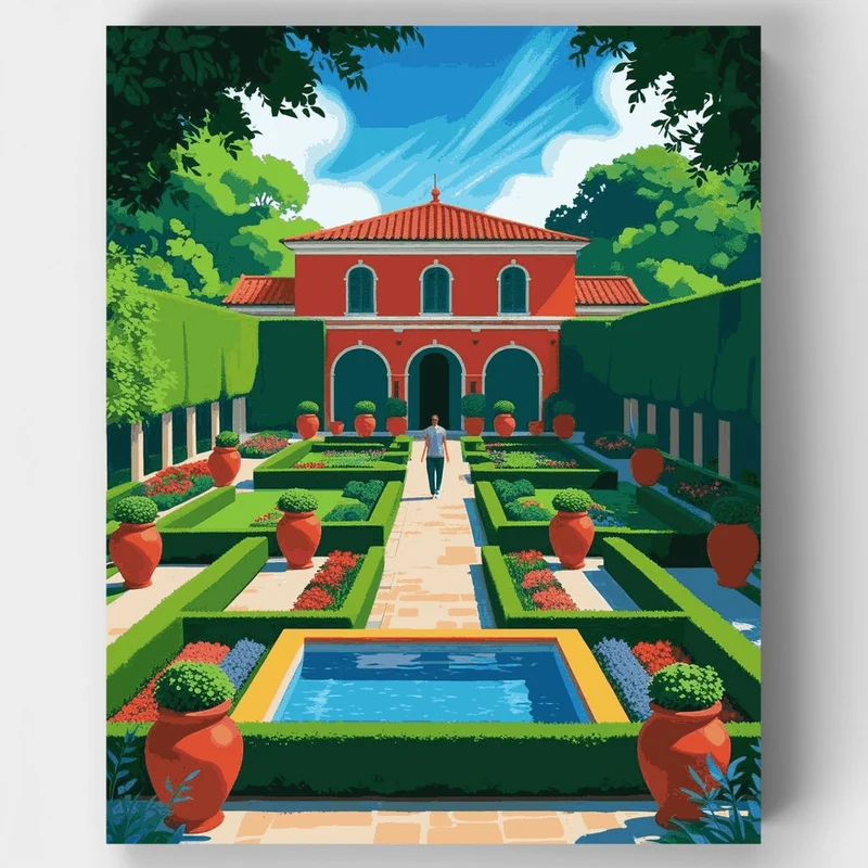 Mediterranean Garden Villa - Paint by Numbers Kit