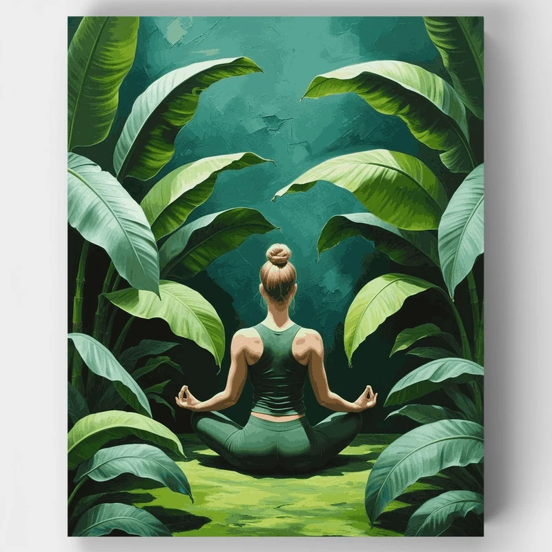 Tropical Meditation Serenity - Paint by Numbers Kit