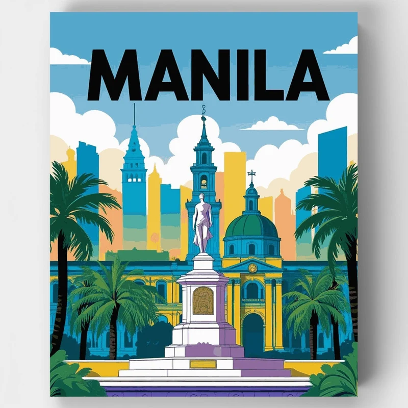 Manila - Paint by Numbers Kit