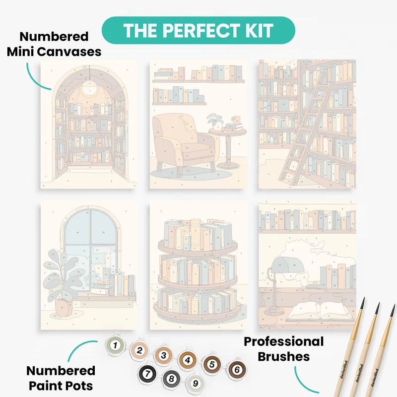 Libraries - Mini Paint by Numbers Set