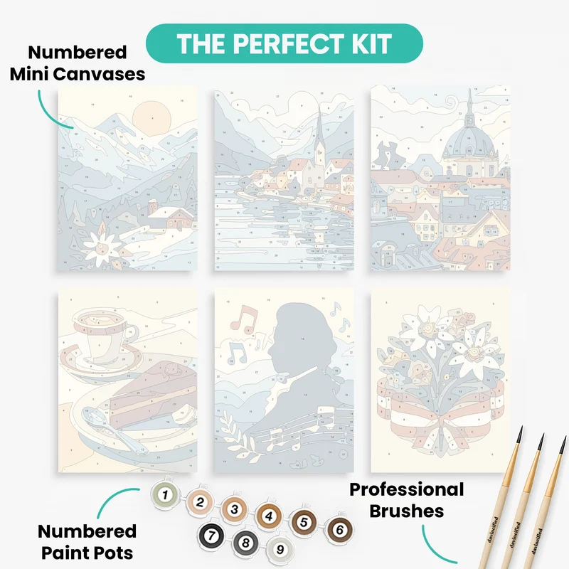 Austrian Essence - Mini Paint by Numbers Set