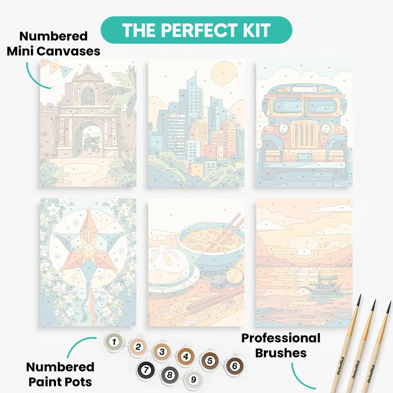 Filipino Heritage - Mini Paint by Numbers Set