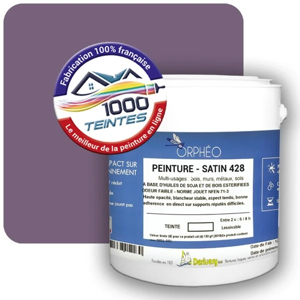 Peinture Anticorrosion Natura Orphéo® Les Violets (Mille Teintes E15-55) Intérieur/Extérieur SATIN
