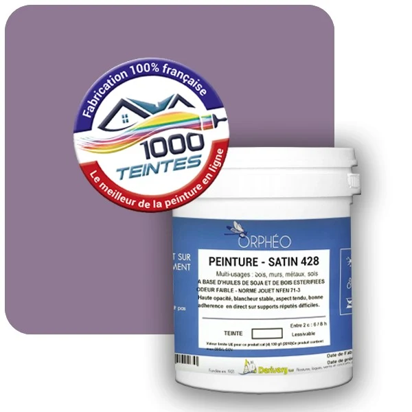 Peinture Anticorrosion Natura Orphéo® Les Violets (Mille Teintes E15-54) Intérieur/Extérieur SATIN