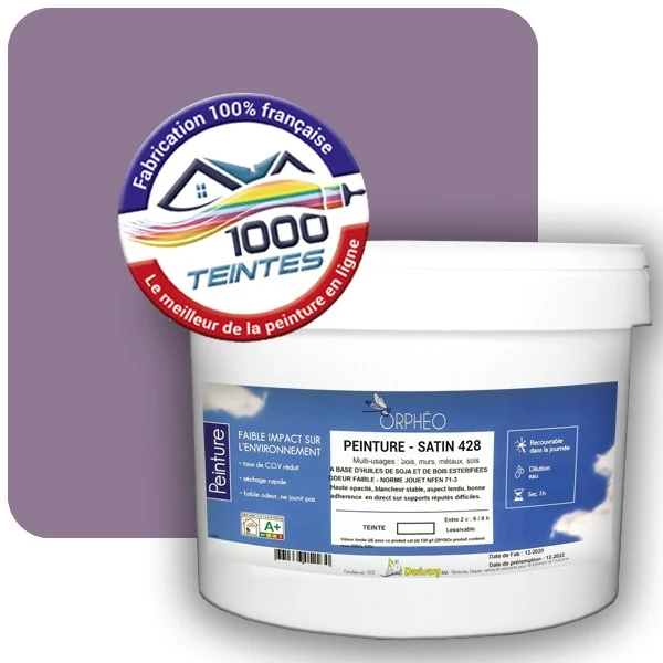 Peinture Anticorrosion Natura Orphéo® Les Violets (Mille Teintes E15-54) Intérieur/Extérieur SATIN