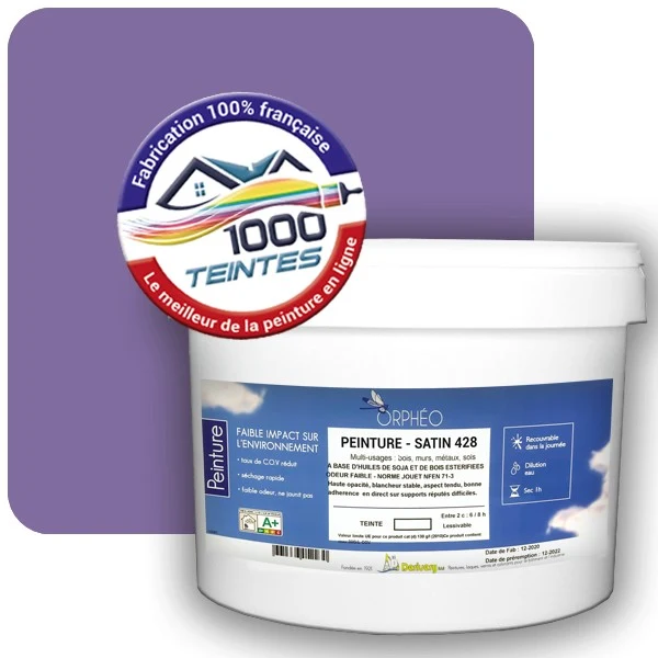 Peinture Anticorrosion Natura Orphéo® Les Violets (Mille Teintes E15-50) Intérieur/Extérieur SATIN