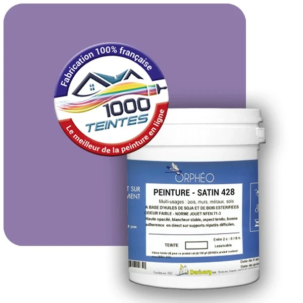 Peinture Anticorrosion Natura Orphéo® Les Violets (Mille Teintes E15-49) Intérieur/Extérieur SATIN