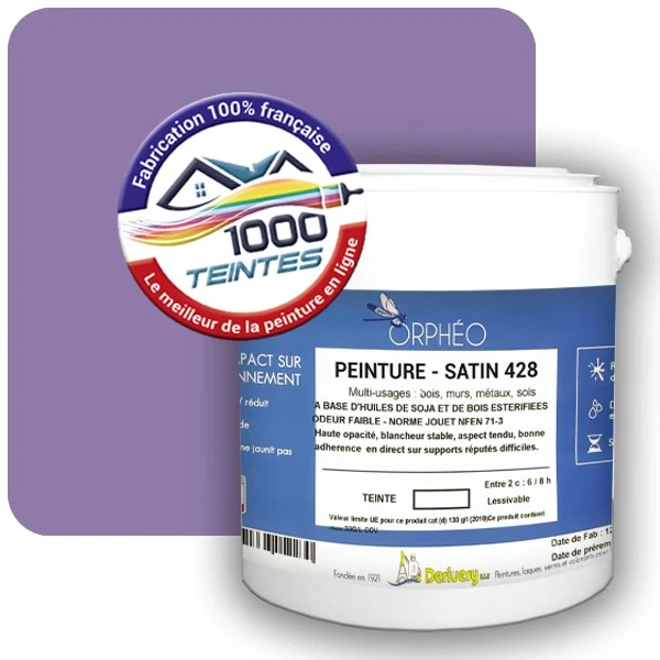 Peinture Anticorrosion Natura Orphéo® Les Violets (Mille Teintes E15-49) Intérieur/Extérieur SATIN