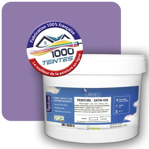 Peinture Anticorrosion Natura Orphéo® Les Violets (Mille Teintes E15-49) Intérieur/Extérieur SATIN