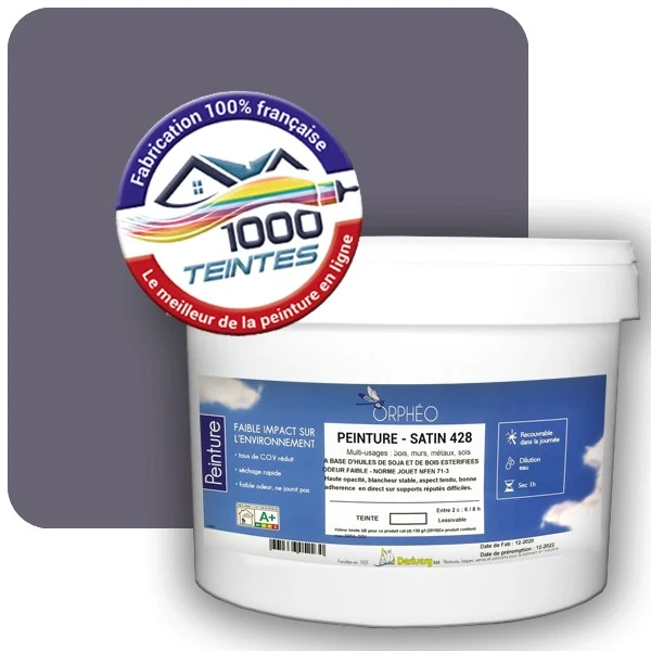 Peinture Anticorrosion Natura Orphéo® Les Violets (Mille Teintes E15-39) Intérieur/Extérieur SATIN