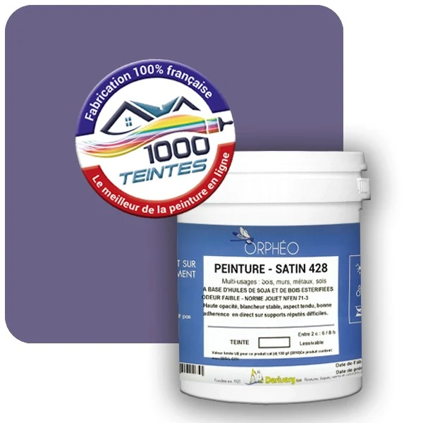 Peinture Anticorrosion Natura Orphéo® Les Violets (Mille Teintes E15-35) Intérieur/Extérieur SATIN
