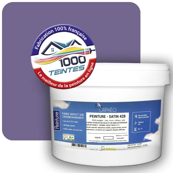 Peinture Anticorrosion Natura Orphéo® Les Violets (Mille Teintes E15-25) Intérieur/Extérieur SATIN