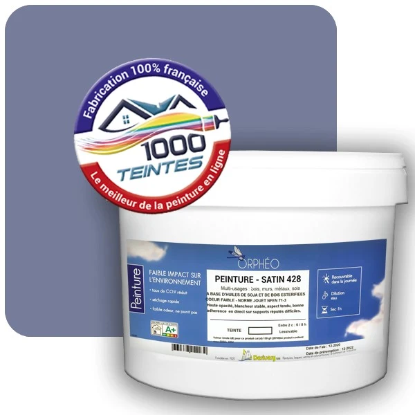 Peinture Anticorrosion Natura Orphéo® Les Violets (Mille Teintes E15-14) Intérieur/Extérieur SATIN