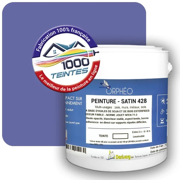 Peinture Anticorrosion Natura Orphéo® Les Violets (Mille Teintes E15-5) Intérieur/Extérieur SATIN