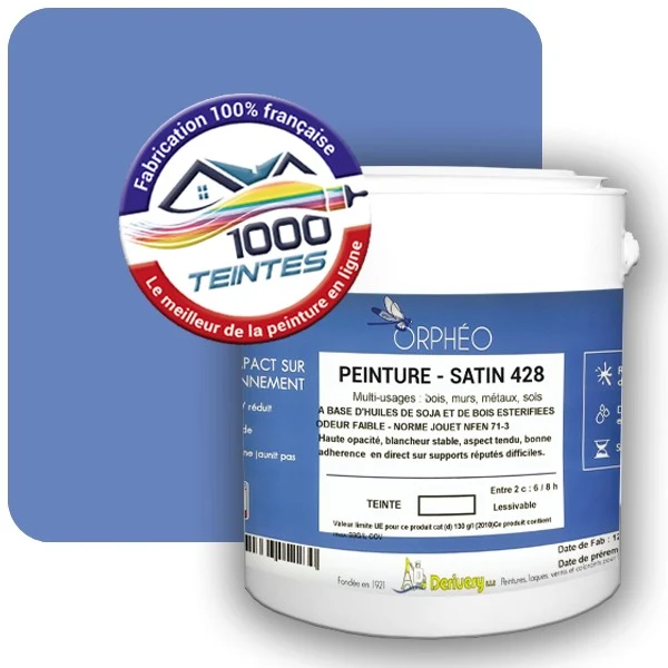 Peinture Anticorrosion Natura Orphéo® Les Bleus (Mille Teintes E14-44) Intérieur/Extérieur SATIN