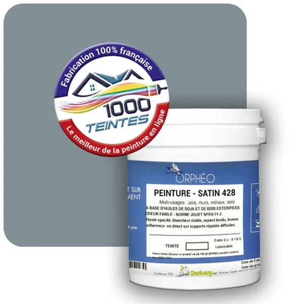 Peinture Anticorrosion Natura Orphéo® Les Bleus (Mille Teintes E14-38) Intérieur/Extérieur SATIN