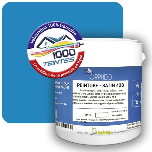 Peinture Anticorrosion Natura Orphéo® Les Bleus (Mille Teintes E14-4) Intérieur/Extérieur SATIN
