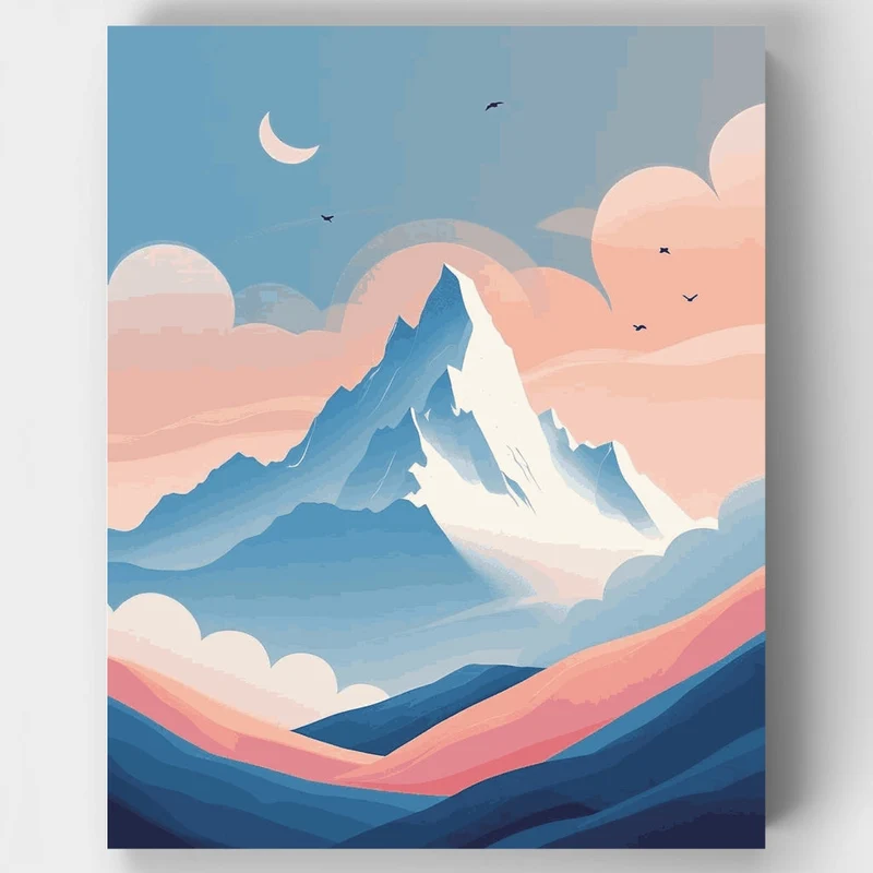 Sagarmatha National Park Himalayan Summit - Paint by Numbers Kit
